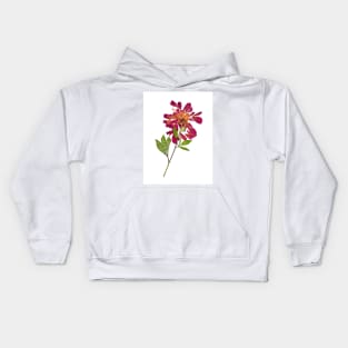 Watercolor botanical vintage Floral minimalist print 1 Kids Hoodie